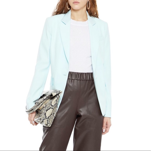 rag & bone Jackets & Blazers - RAG & BONE Rylie Crepe Blazer Snow Blossom Blue 8